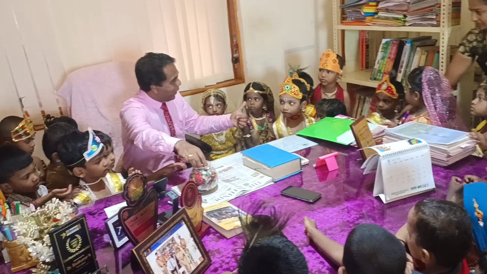 Krishna Janmashtami celebration at Alagappa Academy